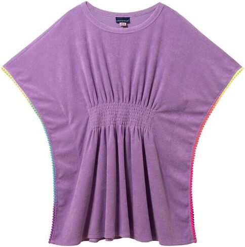 Purple Terry Smocked Cover-Up for Tween Girls by Andy & Evan in Saudi Arabia
