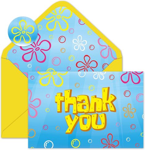 JarThenaAMCS 24 Pack Cartoon Mouse Thank You Cards Blank Greeting Cards With Envelopes Stickers Red Yellow Black Dot Stripe Note Card for Birthday Baby Shower Supplies in Kuwait