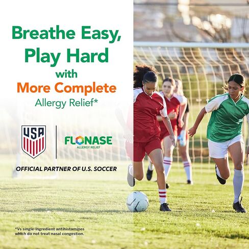 بخاخ فلوناز سينسيميست لتخفيف حساسية الأنف - تخفيف الحساسية يدوم لمدة 24 ساعة بدون نعاس مع رذاذ ناعم خالٍ من الرائحة - 120 بخاخ بالإضافة إلى حزمة مناديل إضافية in Kuwait