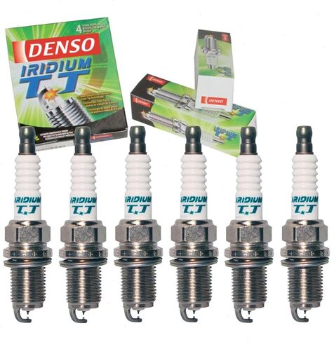 6 pc DENSO Iridium TT Spark Plugs compatible with Toyota Highlander 3.0L 3.3L V6 2001-2010 in Saudi Arabia