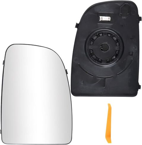 Passenger Right and Driver Left Side Power Heated Mirror Glass Fit For Ram Promaster 1500 2500 3500 2014-2021 Convex Upper Mirror Glass with Rear Holder, Replace for CH1320376 CH1321376 in Kuwait