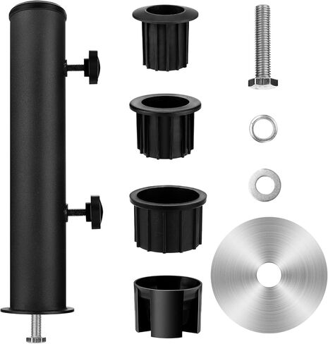 Universal Granite Umbrella Stand Tube Outdoor, Stone Umbrella Stainless Steel Tube Base for Outside, Heavy Duty Marble Flag Pole Stake Holder, Table Umbrella Tube Bracket,DIY Metal Tube Umbrella Mount in Kuwait