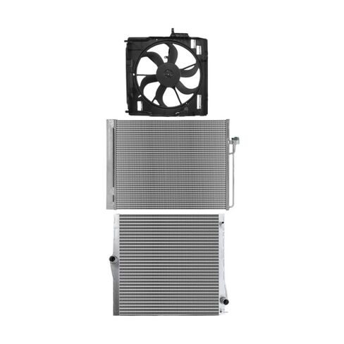 Replacement Parts for Radiator&AC Condenser&Cooling Fan Kit for BMW E70 X5 2007-2010 L6 3.0L 4.8L Mod-A58PP-23988 in Saudi Arabia