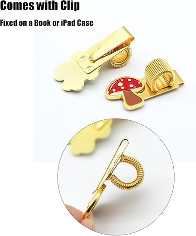 Cute Metal Pen Clip Holders,Universal Stylus Pen Holder,Decorative Pencil Clips,Pen Holders for Notebooks, Journals and Office Use (Style 3) in Saudi Arabia