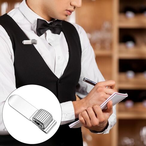 6Pcs Metal Pen Holder Clip, Clipboard Pen Holder Pencil Clip with Adjustable Single Spring Loop Organizer for Notebooks Journals Planner Clipboard Silver in Kuwait