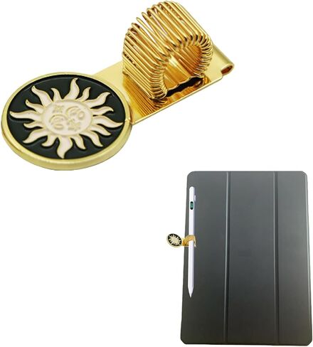 حاملات أقلام معدنية لطيفة، حامل أقلام ستايلس عالمي، مشابك أقلام تزيينية، حاملات أقلام لأجهزة الكمبيوتر المحمولة والمجلات والاستخدام المكتبي (النمط 3) in Kuwait