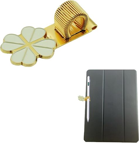 Cute Metal Pen Clip Holders,Universal Stylus Pen Holder,Decorative Pencil Clips,Pen Holders for Notebooks, Journals and Office Use (Style 3) in Saudi Arabia
