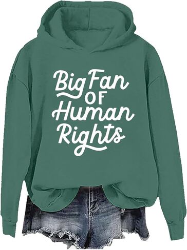 Big Fan Of Human Rights Sweatshirt & Hoodie Retro Equality Human Rights Shirt Unisex in Saudi Arabia