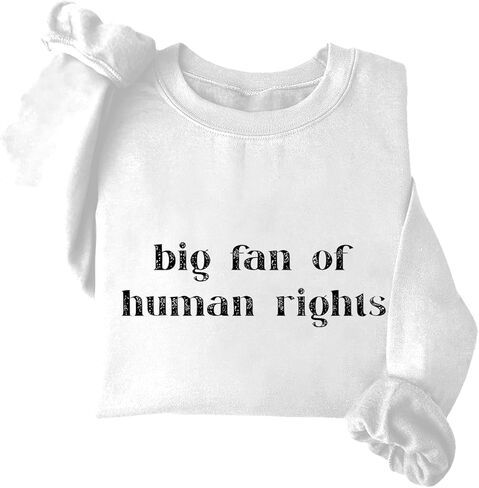 Big Fan Of Human Rights Sweatshirt & Hoodie Retro Equality Human Rights Shirt Unisex in Saudi Arabia