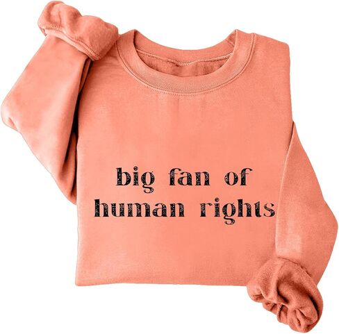 Big Fan Of Human Rights Sweatshirt & Hoodie Retro Equality Human Rights Shirt Unisex in Saudi Arabia