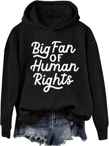 Big Fan Of Human Rights Sweatshirt & Hoodie Retro Equality Human Rights Shirt Unisex in Saudi Arabia