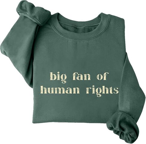 Big Fan Of Human Rights Sweatshirt & Hoodie Retro Equality Human Rights Shirt Unisex in Saudi Arabia