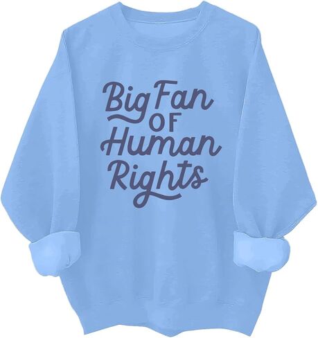 Big Fan Of Human Rights Sweatshirt & Hoodie Retro Equality Human Rights Shirt Unisex in Saudi Arabia