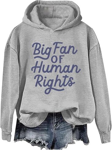 Big Fan Of Human Rights Sweatshirt & Hoodie Retro Equality Human Rights Shirt Unisex in Saudi Arabia