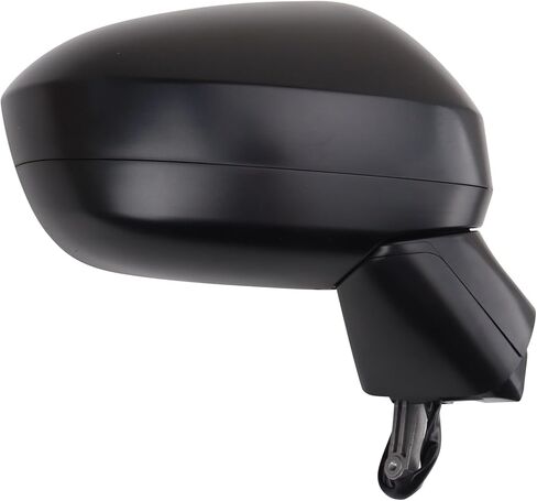 TRQ Passenger Side Mirror Assembly Power Heated Blind Spot Foldaway Textured Black Compatible with 2023 Nissan Rogue SV Japan Built Models 1st VIN Digit J in Saudi Arabia