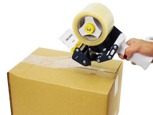 WOD Metal Frame Handheld Carton Sealing Tape Gun Dispenser with Adjustable Brake - Fits Tape 3 inch Wide - Industrial Packaging Tape Gun for Shipping, Moving, & Box Sealing in Saudi Arabia