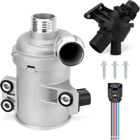 11518635089 Electric Engine Water Pump with Thermostat Compatible with BMW F22 F30 F34 F32 F10 F11 F25 F26 F15 E89 E84, 228i 328i 428i 528i Z4 X1 X3 X4 X5, N20B20 180kW L4 2.0L, Replace # 11517604027 in Kuwait