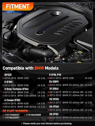 11518635089 Electric Engine Water Pump with Thermostat Compatible with BMW F22 F30 F34 F32 F10 F11 F25 F26 F15 E89 E84, 228i 328i 428i 528i Z4 X1 X3 X4 X5, N20B20 180kW L4 2.0L, Replace # 11517604027 in Kuwait