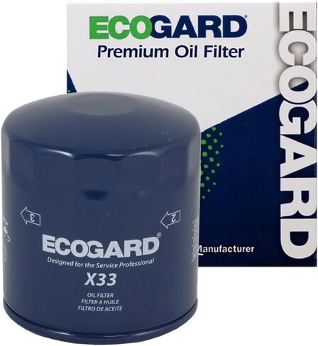 فلتر زيت المحرك الفاخر X33 من ECOGARD للزيت التقليدي يناسب Jeep CJ5 5.0L 1974-1981، CJ7 4.2L 1976-1981، CJ5 4.2L 1974-1981، CJ7 5.0L 1976-1981، CJ5 3.8L 1975-1978، CJ7 3.8L 1976-1978 in Saudi Arabia