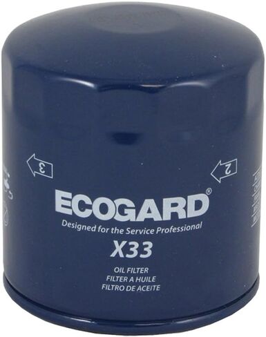 فلتر زيت المحرك الفاخر X33 من ECOGARD للزيت التقليدي يناسب Jeep CJ5 5.0L 1974-1981، CJ7 4.2L 1976-1981، CJ5 4.2L 1974-1981، CJ7 5.0L 1976-1981، CJ5 3.8L 1975-1978، CJ7 3.8L 1976-1978 in Saudi Arabia