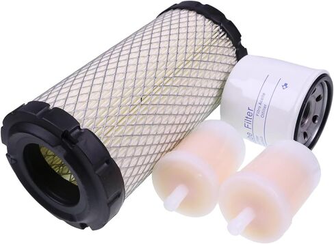 طقم فلتر هواء وقود الزيت 11-9059 HH150-32430 12581-43012 1G659-11222 متوافق مع محرك Kubota BX23S BX1870 BX1880 BX2370 BX2380 in Saudi Arabia