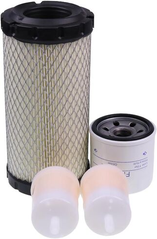 طقم فلتر هواء وقود الزيت 11-9059 HH150-32430 12581-43012 1G659-11222 متوافق مع محرك Kubota BX23S BX1870 BX1880 BX2370 BX2380 in Saudi Arabia