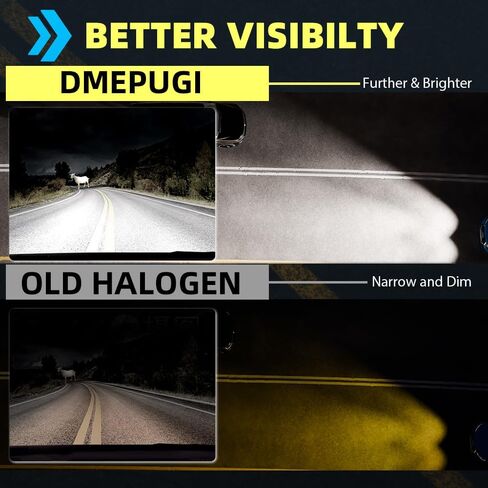 headlight bulbs Compatible With GMC Acadia 2013-2019,Cadillac XT5 2017-2019 halogen head light Bulbs,9012/HIR2 High Beams*2, Super Bright 6000K White,Pack Of 2 in Kuwait