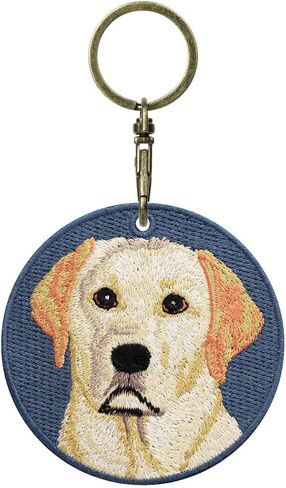 سلسلة مفاتيح على شكل كلب لطيف مطرزة على الوجهين من MC Fashion - قلادة هدية إبداعية ساحرة للحقائب وحقائب الظهر in Kuwait