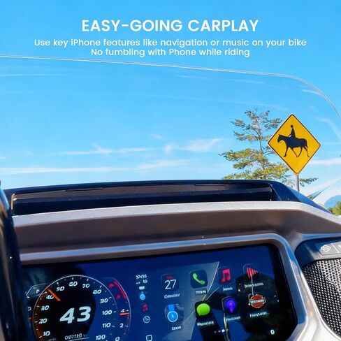 محول سماعة بلوتوث Link240 USB-C للدراجات النارية CarPlay مع منفذ شحن سريع 45 وات، متوافق مع أنظمة المعلومات والترفيه التي تتطلب سماعة رأس لاسلكية متصلة لتنشيط CarPlay، رمادي in Kuwait