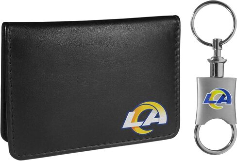 Siskiyou Sports NFL San Francisco 49ers Weekend Bi-fold Wallet & Valet Key Chain, Black, One Size in Saudi Arabia