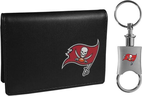 Siskiyou Sports NFL San Francisco 49ers Weekend Bi-fold Wallet & Valet Key Chain, Black, One Size in Saudi Arabia