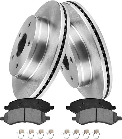 طقم فرامل أمامية لـ 2011 2012 2013 2014 2015 2016 2017 2018 Ram 1500، 2006-2010 دودج رام 1500، 2007-2009 دورانجو، مجموعة وسادات الفرامل والدوارات لكرايسلر أسبن، استبدال الفرامل [13.23 بوصة] in Kuwait