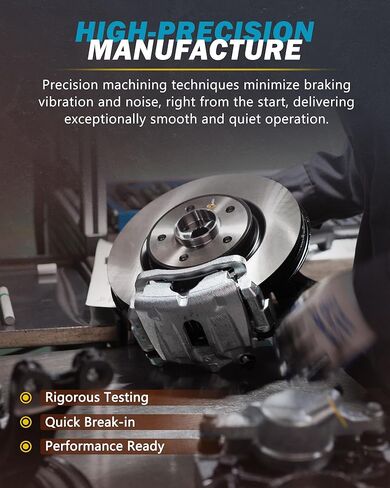 طقم فرامل أمامية لـ 2011 2012 2013 2014 2015 2016 2017 2018 Ram 1500، 2006-2010 دودج رام 1500، 2007-2009 دورانجو، مجموعة وسادات الفرامل والدوارات لكرايسلر أسبن، استبدال الفرامل [13.23 بوصة] in Kuwait