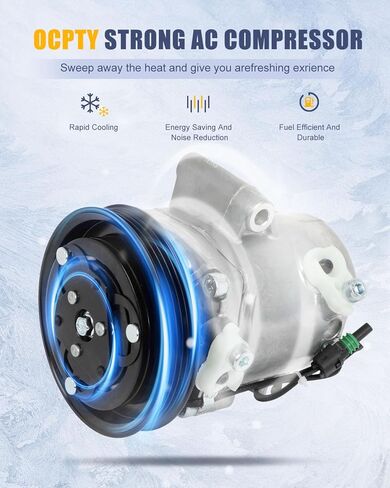 OCPTY AC Compressor for 2008-2015 for Smart Fortwo 1.0L 1322300011 132230001180 in Saudi Arabia