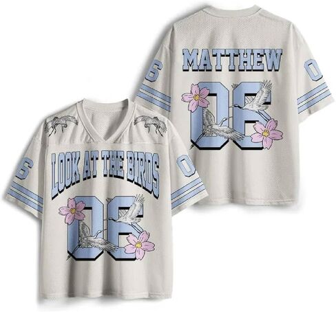 Graphic Tees Summer Novelty Women Men Oversized MatthewChristian Jersey in Kuwait