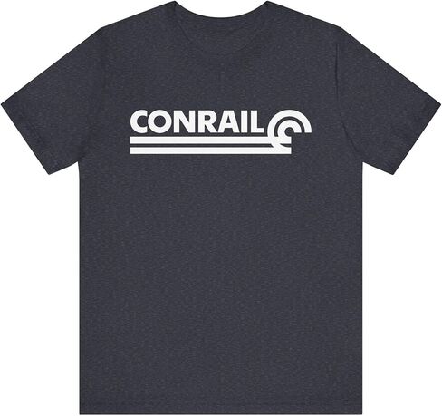 تي شيرت بشعار Conrail (أبيض) | هيذر بلو in Kuwait