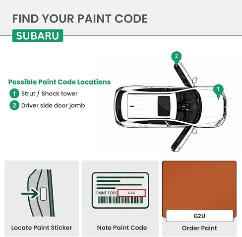 ERA Paints - G2U - Tangerine Orange Pearl for SUBARU Exact OEM Color Match Automotive Touch Up Paint for Cars - Scratch & Chip Repair for Metal & Plastic - Basic Kit - Made in USA in Saudi Arabia