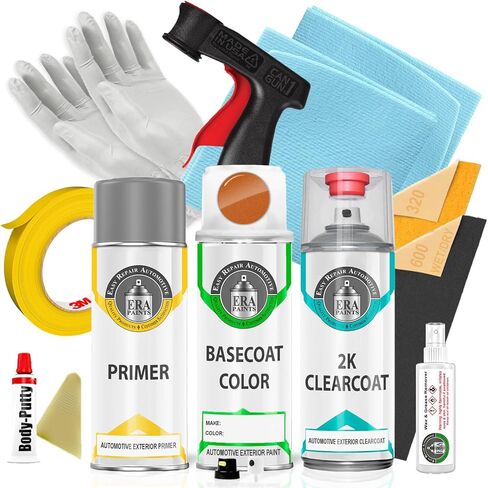 ERA Paints - G2U - Tangerine Orange Pearl for SUBARU Exact OEM Color Match Automotive Touch Up Paint for Cars - Scratch & Chip Repair for Metal & Plastic - Basic Kit - Made in USA in Saudi Arabia