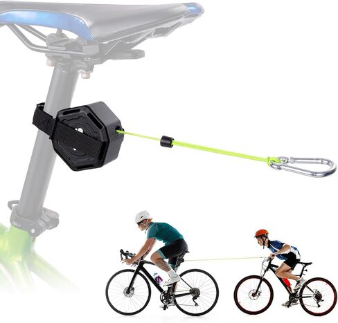 HOMEE Bike Tow Rope, Retractable Bicycle Traction Rope, Mountain Bike Parent-Child Pull Traction Rope, Portable Outdoor Cycling Tow Rope, Cycling Trailer Tools for Bike in Kuwait