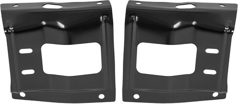 HECASA Left&Right Front Bumper Brackets Compatible with 2008-2010 Ford F250 F350 F450 F550 Super Duty Mounting Plate Black Steel Replacement for FO1067173 FO1066173 8C3Z17B985A 8C3Z17B984A in Saudi Arabia