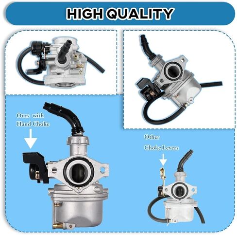 PZ19 Carburetor Kit Fits for TaoTao Baja Kazuma Honda CRF Chinese Quad 4 Stroke 50cc 70cc 90cc 110cc 125cc ATV Dirt Bike Go Kart with Air Filter & Spark Plug 19mm Carb in Saudi Arabia