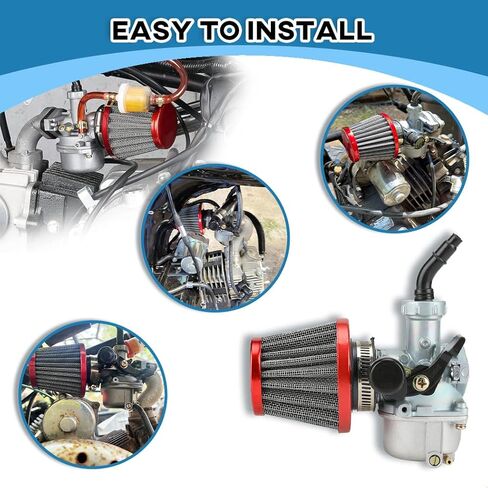 PZ19 Carburetor Kit Fits for TaoTao Baja Kazuma Honda CRF Chinese Quad 4 Stroke 50cc 70cc 90cc 110cc 125cc ATV Dirt Bike Go Kart with Air Filter & Spark Plug 19mm Carb in Saudi Arabia