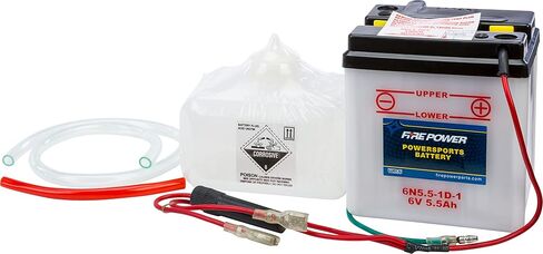 Fire Power 6V Battery W/Acid Pack 6N5.5-1D-1 in Kuwait