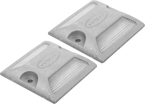 VICASKY 2pcs Enhanced Safety Road Reflectors Reflective Marker for Driveway Parking Reflectors Floor Road Stud Driveway Markers Reflective Trail in Saudi Arabia