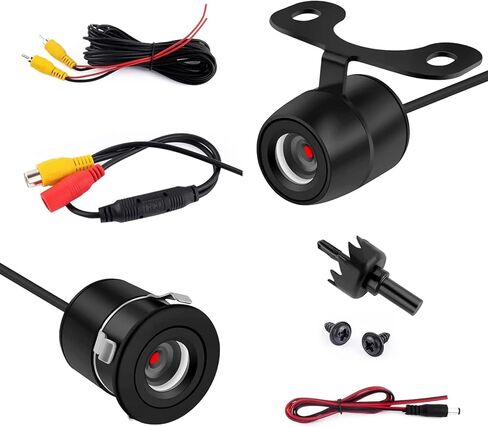 Car Reverse Camera, IP68 Waterproof Automotive Reverse Camera, HD Night Vision Rear View Image, Universal for Most Cars (Black) in Kuwait