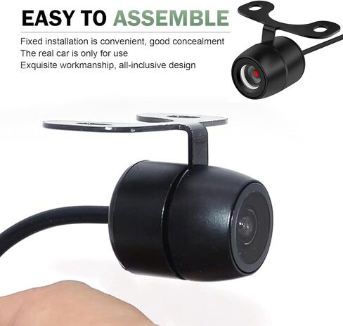 Car Reverse Camera, IP68 Waterproof Automotive Reverse Camera, HD Night Vision Rear View Image, Universal for Most Cars (Black) in Kuwait