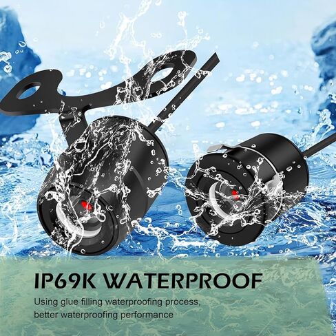 Car Reverse Camera, IP68 Waterproof Automotive Reverse Camera, HD Night Vision Rear View Image, Universal for Most Cars (Black) in Kuwait