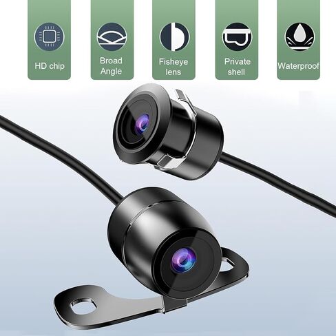 Car Reverse Camera, IP68 Waterproof Automotive Reverse Camera, HD Night Vision Rear View Image, Universal for Most Cars (Black) in Kuwait