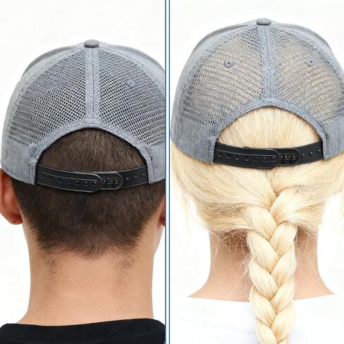 2 Pack Snapback Extender Hat Extender Hat Size Snapback Adjustable Hats Snap Buckle Fastener Silicone 7 Hole Cap Half Size Extenders for Baseball Caps Repairing Replacement Black in Kuwait
