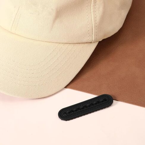 2 Pack Snapback Extender Hat Extender Hat Size Snapback Adjustable Hats Snap Buckle Fastener Silicone 7 Hole Cap Half Size Extenders for Baseball Caps Repairing Replacement Black in Kuwait